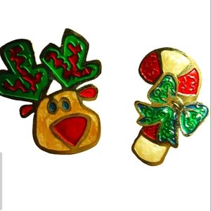 Christmas Pins(2) NWOT